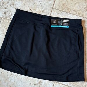 Black Athletic Skort with built in shape wear. New with tags